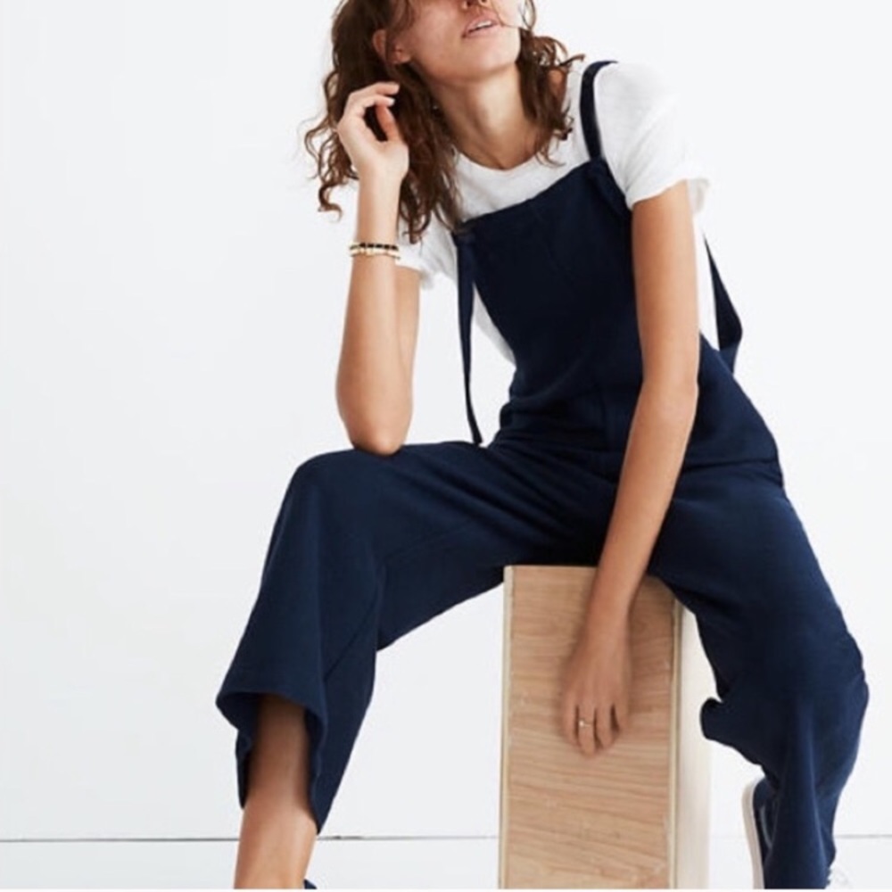 Madewell knit tie overalls jumpsuit jumper
